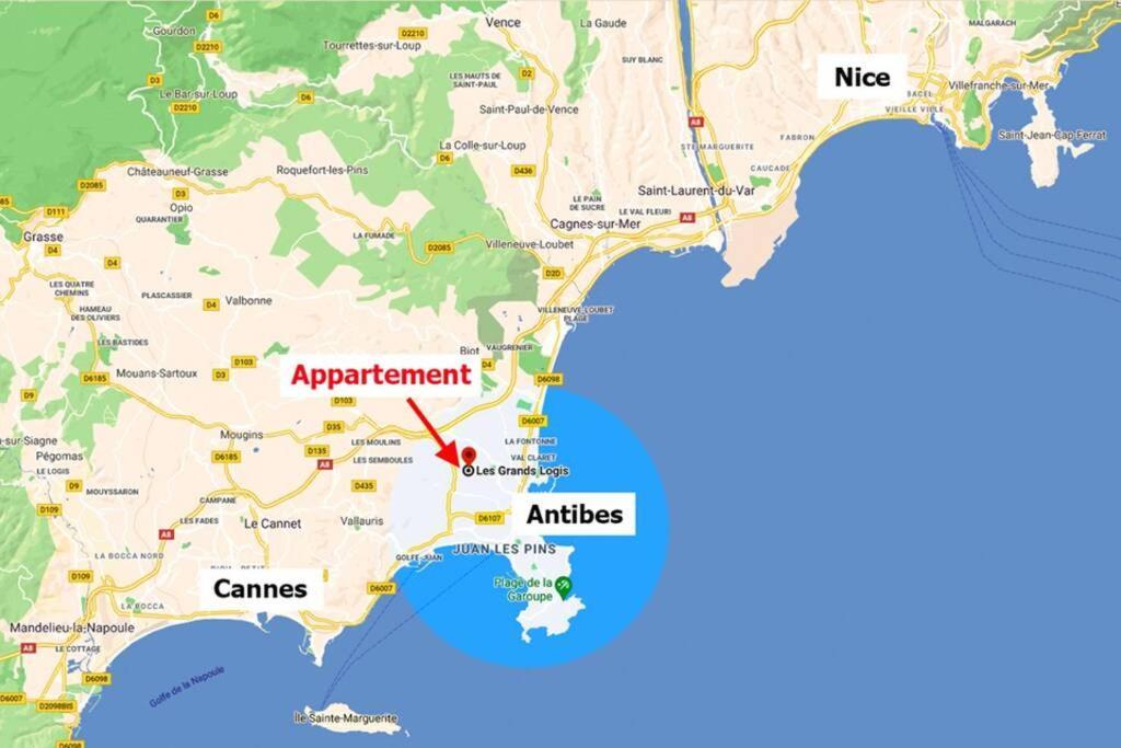 Casalionelantibes 70 Sqm Apartment With Garden And Parking Exterior photo